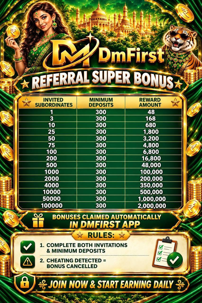 DmFirst Referral Super Bonus Banner